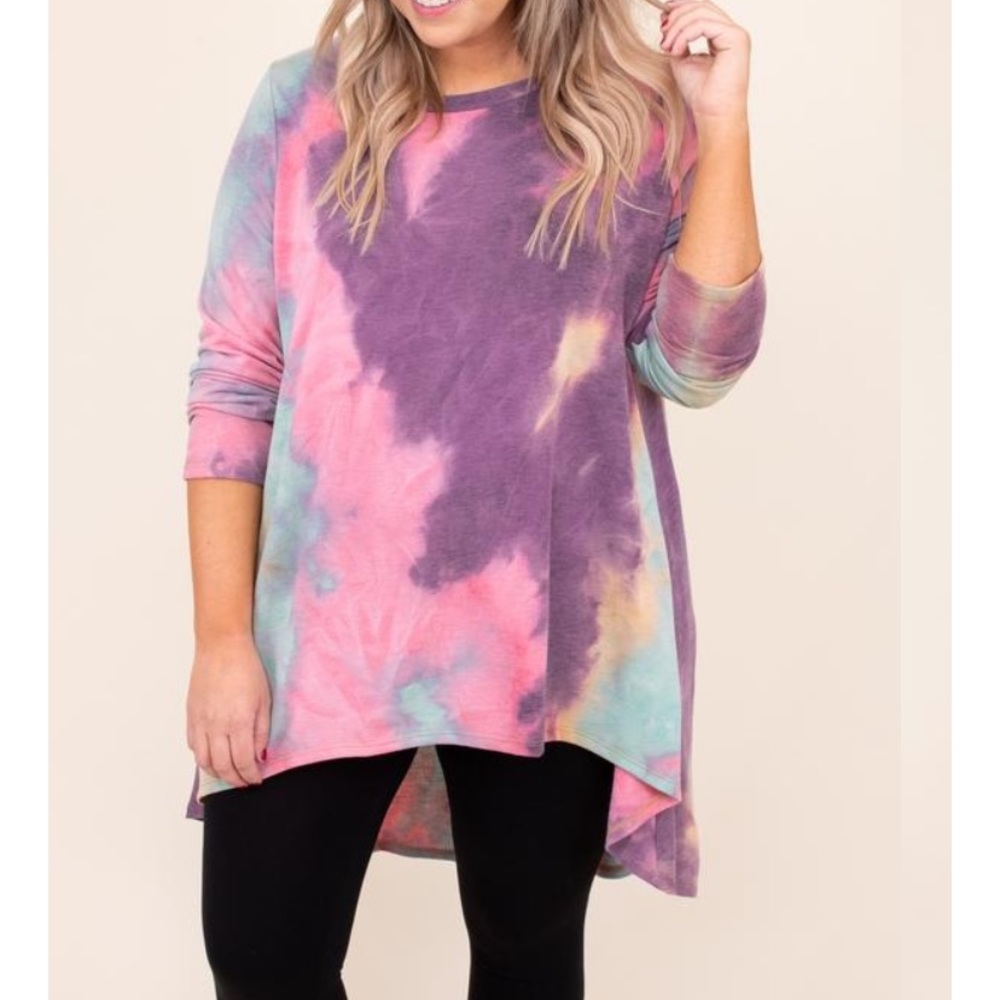 Chic Soul Multicolor Tie-Dye Tunic